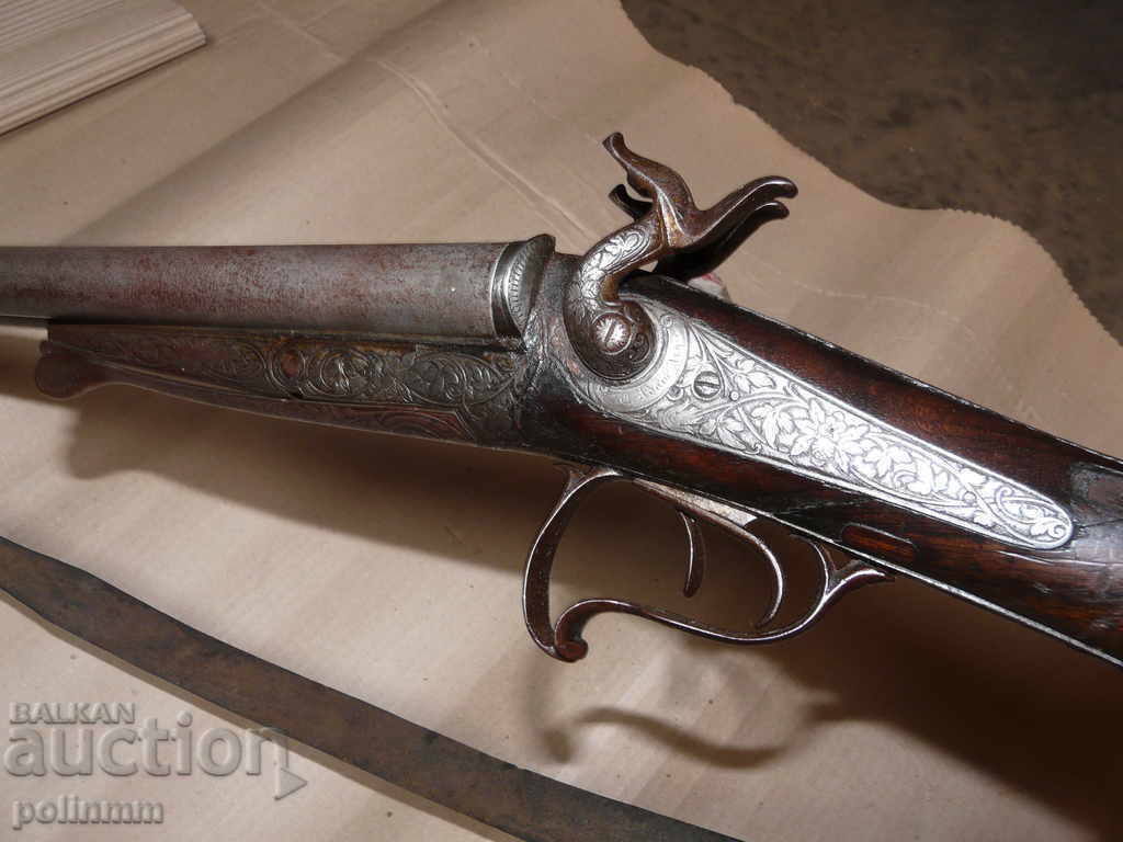 Auction Le Fouche rifle with Damascus barrels - 2 Auction Le Fouche rifle with Damascus barrels - 2