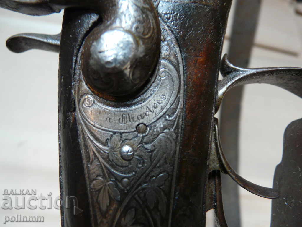 Le Fouche rifle with Damascus barrels - 2 - 6 Le Fouche rifle with Damascus barrels - 2 - 6