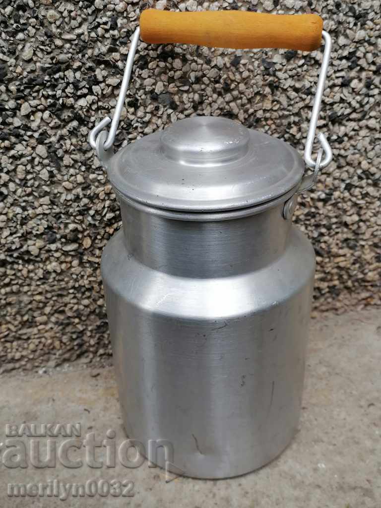 Aluminum container for a milk barreled drum binon with price 44.00 BGN | € 22.50 Aluminum container for a milk barreled drum binon with price 44.00 BGN | € 22.50