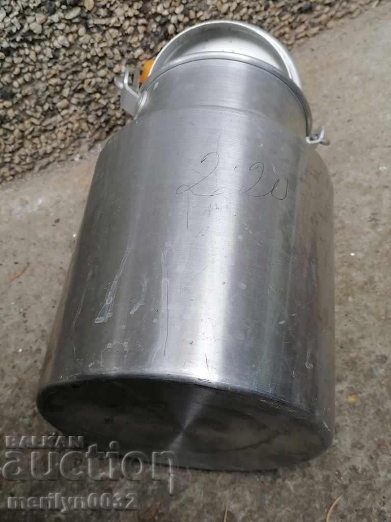 Aluminum container for a milk barreled drum binon - 7 Aluminum container for a milk barreled drum binon - 7