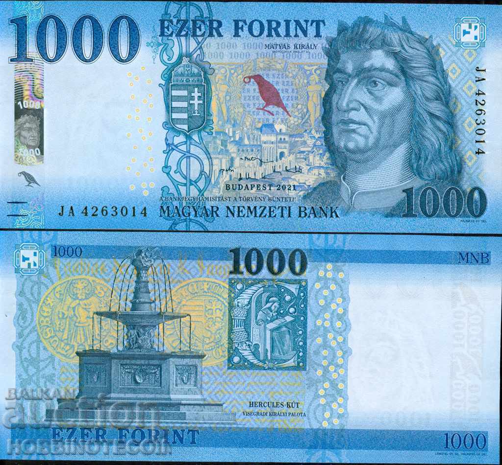 HUNGARY 1000 FORINT issue 2021 NEW UNC