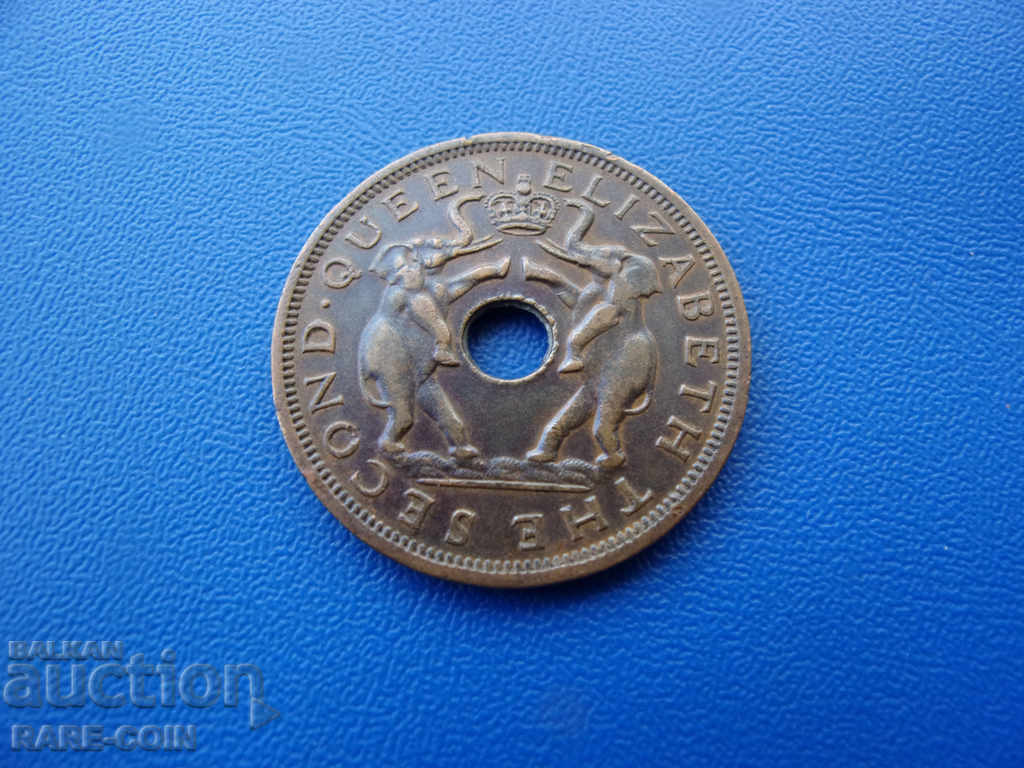 X (10) Rhodesia and Nyasaland 1 Penny 1962 Rare