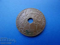 X (15) Γαλλική Indochina 1 Cent 1923 UNC Rare
