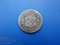 X (27) Ελβετία 10 Rapen 1850 Silver Rare