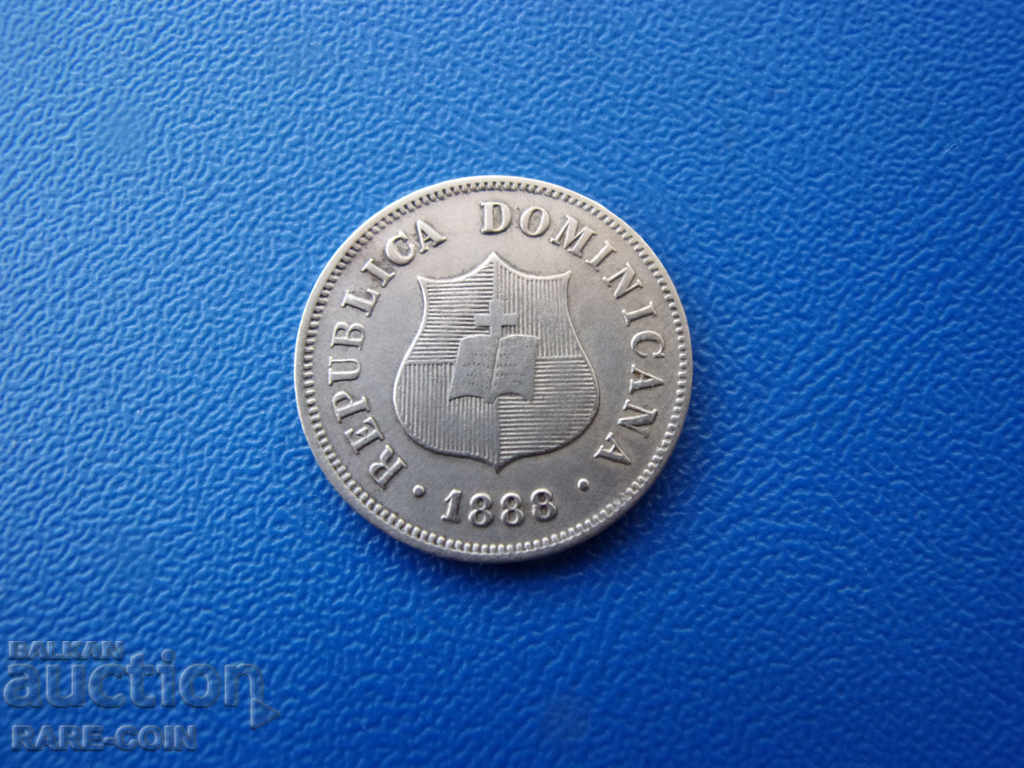X (34) Republica Dominicană 2½ Centaub 1888 Rare cu preț € 12.78 | 25.00 BGN