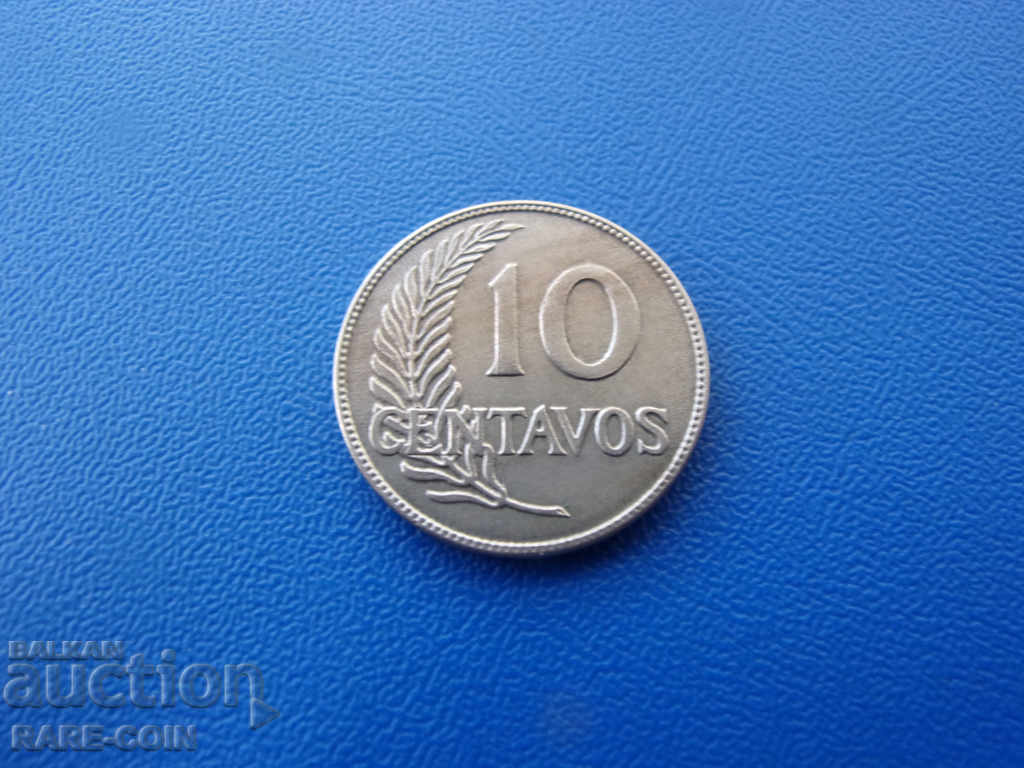 X (38) Peru 10 Centavo 1919 Rare cu preț € 7.67 | 15.00 BGN