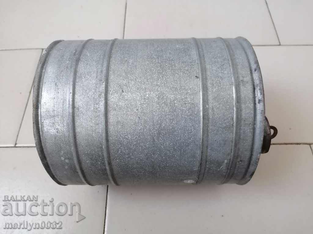 Old metal galvanized tube, bucket, container - 5 Old metal galvanized tube, bucket, container - 5