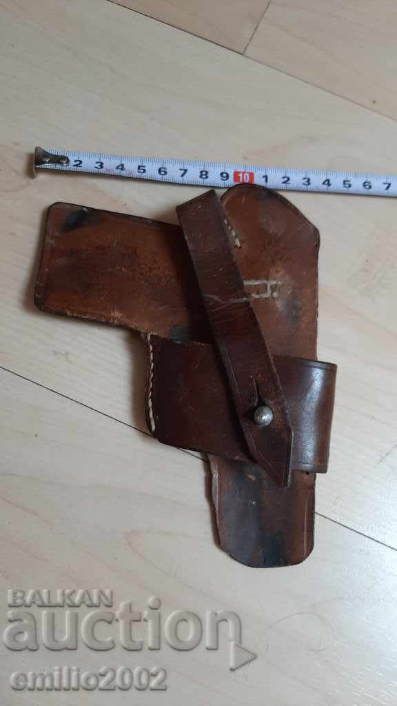 Leather pistol holster with price 10.00 BGN | € 5.11 Leather pistol holster with price 10.00 BGN | € 5.11