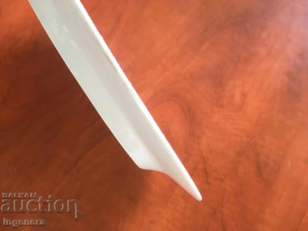 PLATEAU PLATE ELLIPSE PORCELAIN BULGARIA - 5 PLATEAU PLATE ELLIPSE PORCELAIN BULGARIA - 5