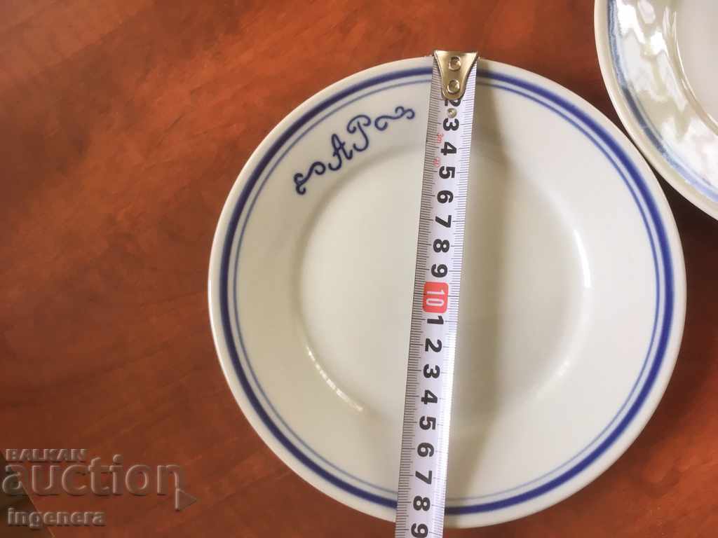 Auction PLATE OF PORCELAIN MONOGRAM BULGARIA-2 PCS Auction PLATE OF PORCELAIN MONOGRAM BULGARIA-2 PCS