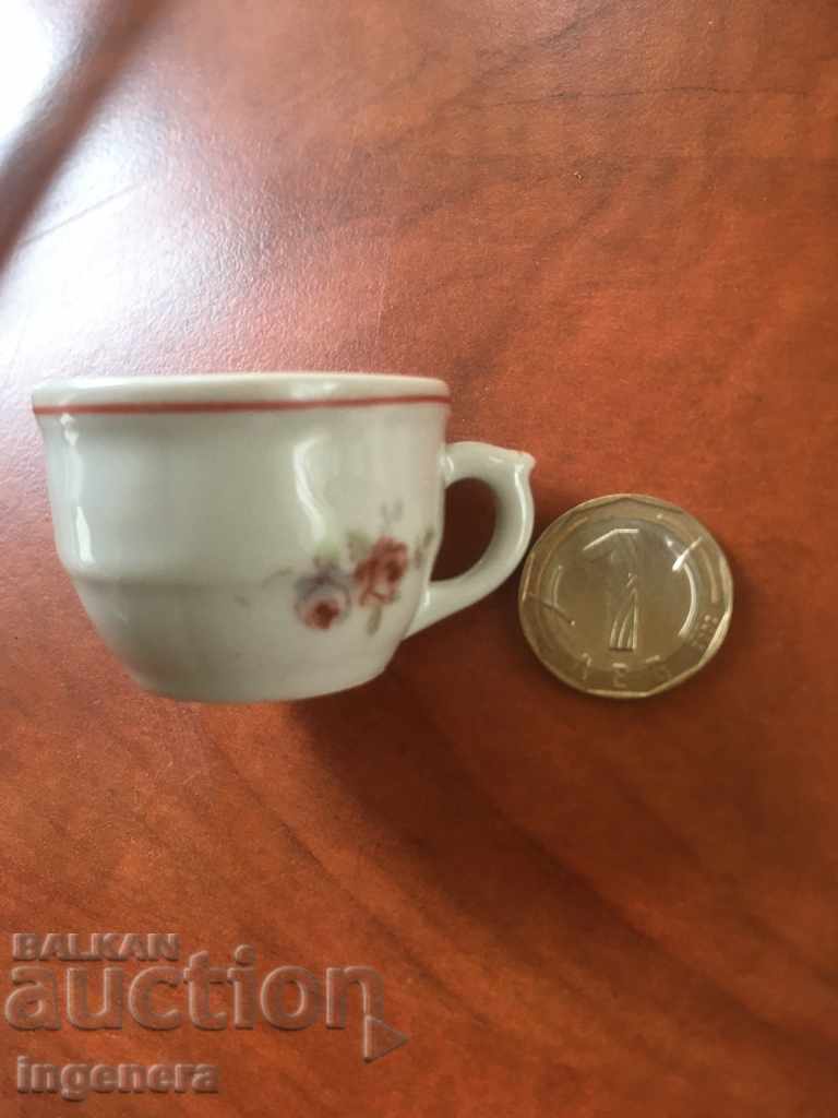 CUP CUP PORCELAIN FROM SOCA-25 ML BULGARIA MALKA FILJAN with price 6.00 BGN | € 3.07 CUP CUP PORCELAIN FROM SOCA-25 ML BULGARIA MALKA FILJAN with price 6.00 BGN | € 3.07