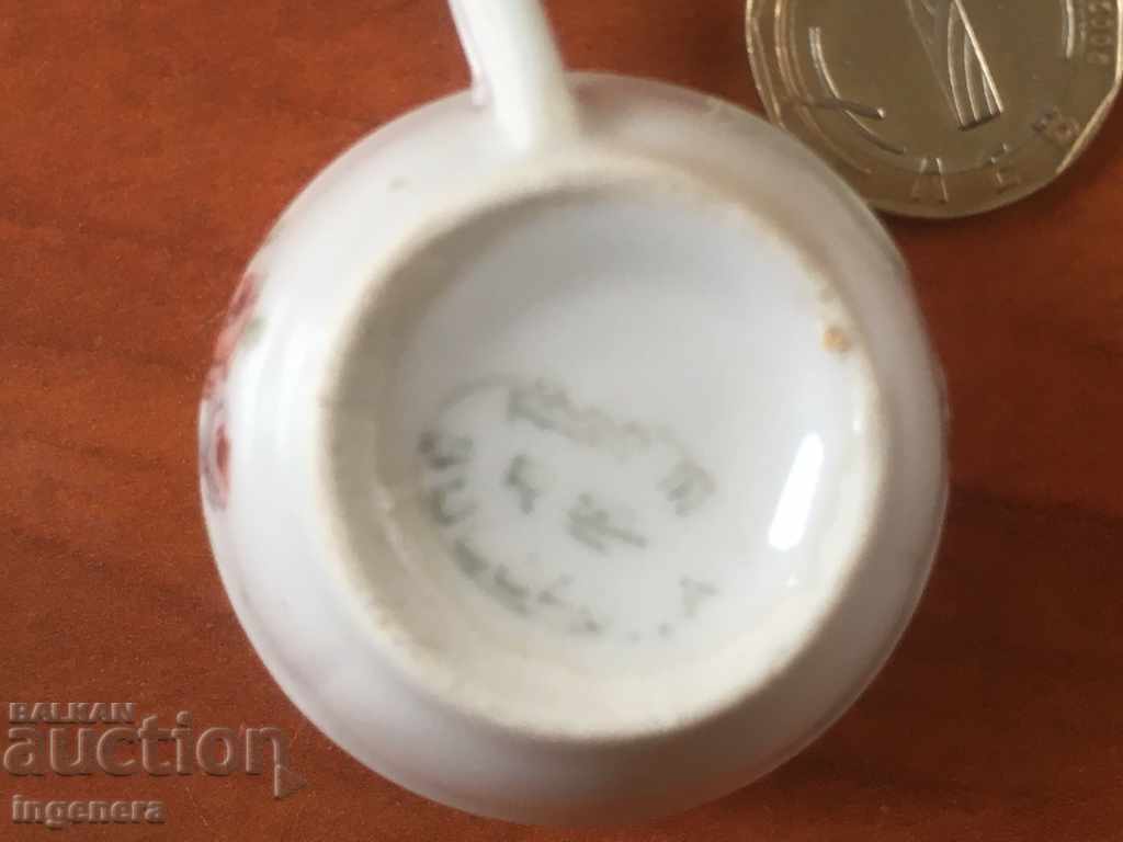 Auction CUP CUP PORCELAIN FROM SOCA-25 ML BULGARIA MALKA FILJAN Auction CUP CUP PORCELAIN FROM SOCA-25 ML BULGARIA MALKA FILJAN