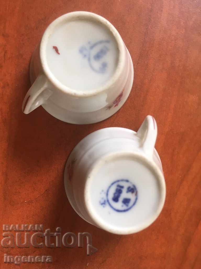 GLASS CUP PORCELAIN FOR BRANDY SMALL BUT BEAUTIFUL OLD-2 PCS - 5 GLASS CUP PORCELAIN FOR BRANDY SMALL BUT BEAUTIFUL OLD-2 PCS - 5