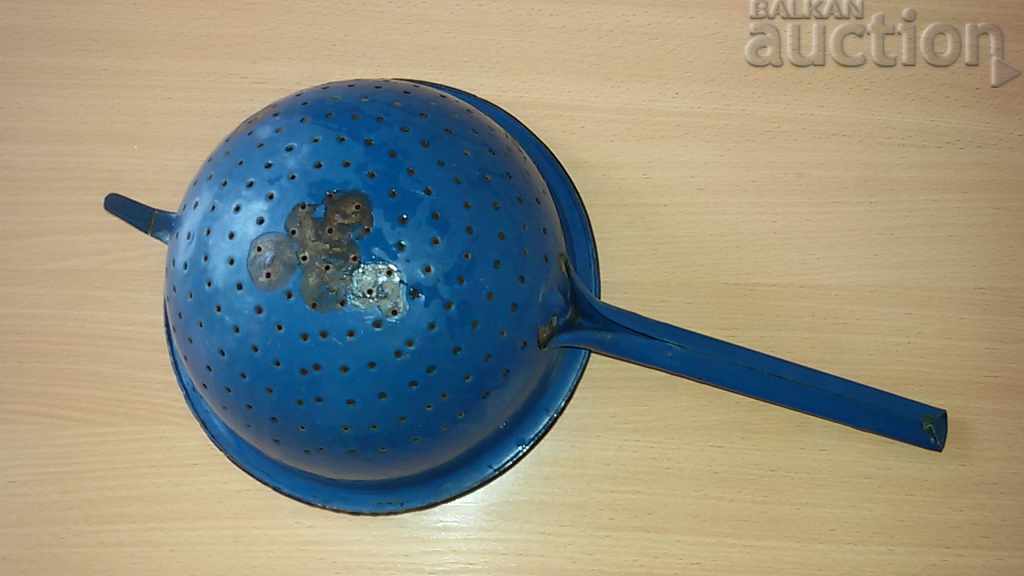 Old enameled colander, enameled dish - 6 Old enameled colander, enameled dish - 6