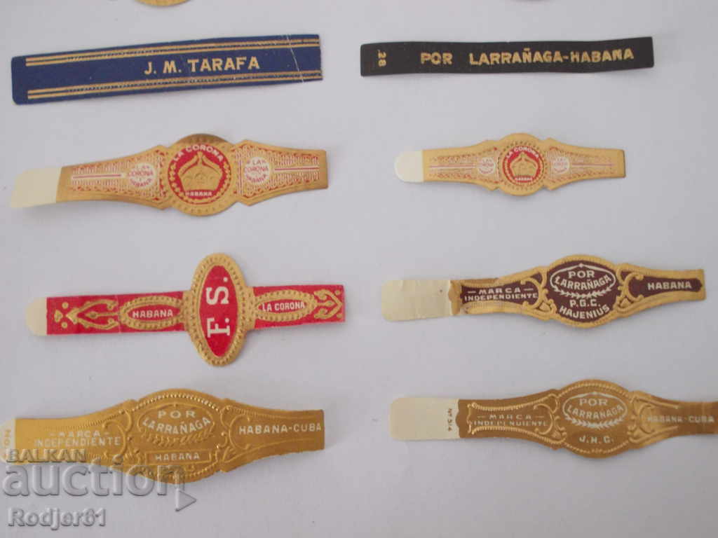 FOR COLLECTORS - advertising labels / cigar strips