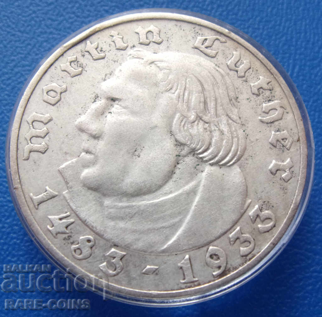 Weimar 2 Mark 1933 Σπάνιο πρωτότυπο με τιμή € 33.23 | 64.99 BGN