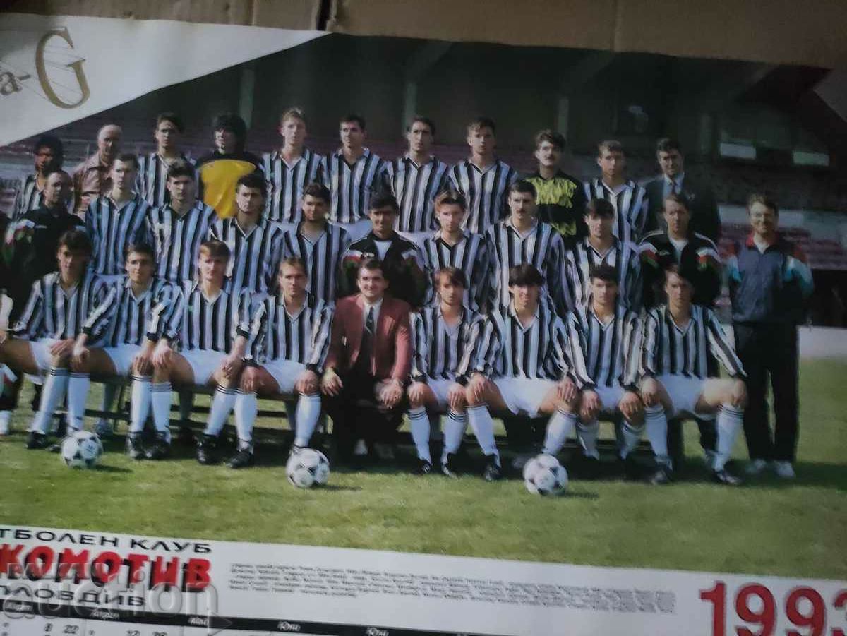 Calendar Lokomotiv Plovdiv 1993 with price 30.00 BGN | € 15.34 Calendar Lokomotiv Plovdiv 1993 with price 30.00 BGN | € 15.34