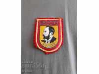 Emblemă școlară veche, insignă 28 EȘPU Sofia