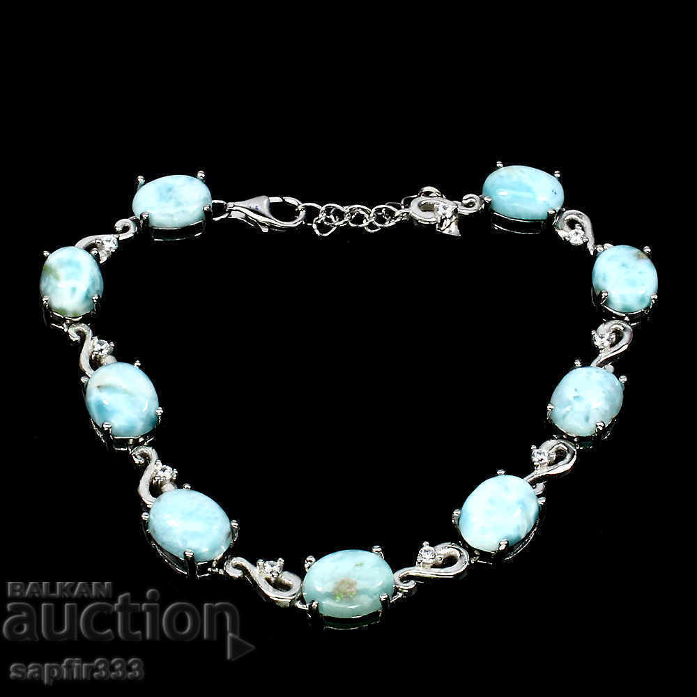 UNIQUE SILVER GREEN NATURAL LARIMARES AND WHITE CYCLONS with price 387.00 BGN | € 197.87 UNIQUE SILVER GREEN NATURAL LARIMARES AND WHITE CYCLONS with price 387.00 BGN | € 197.87