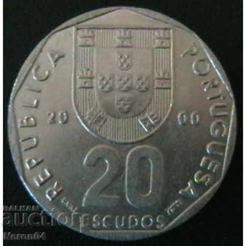 20 escudos 2000 Portugalia
