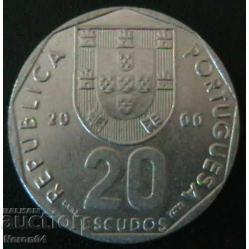 20 escudo 2000, Portugalia