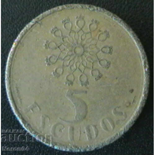 5 escudo 1989, Portugal