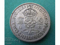 England 2 Shillings 1944 Silver Rare