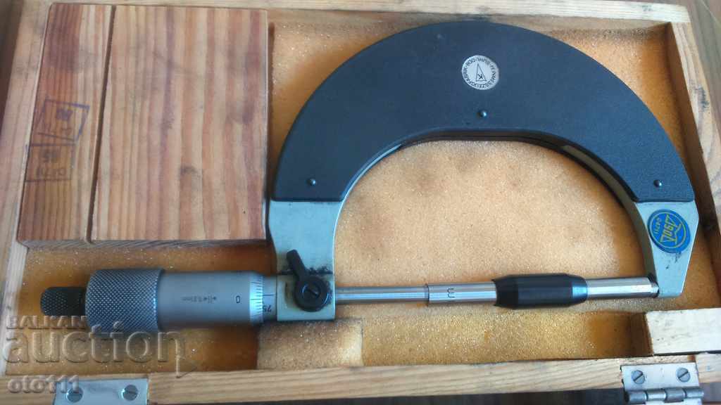 MICROMETER 75-100 mm - SUHL - DDR with price 50.00 BGN | € 25.56 MICROMETER 75-100 mm - SUHL - DDR with price 50.00 BGN | € 25.56
