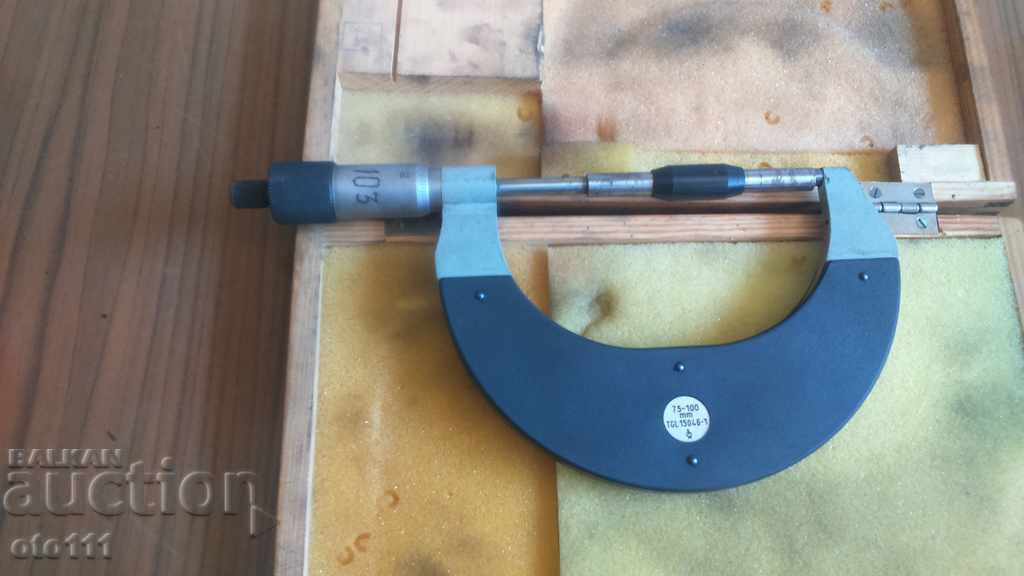 MICROMETER 75-100 mm - SUHL - DDR - 5 MICROMETER 75-100 mm - SUHL - DDR - 5