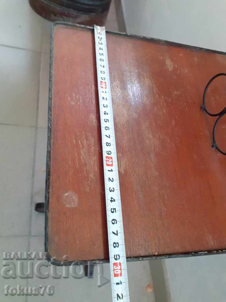 Old wrought iron telephone table - 6 Old wrought iron telephone table - 6