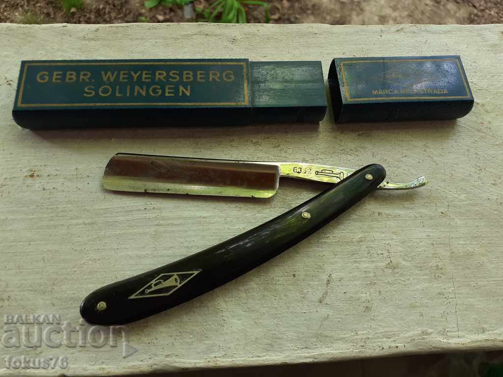 Old collector's German razor Solingen gebr. Weyersberg