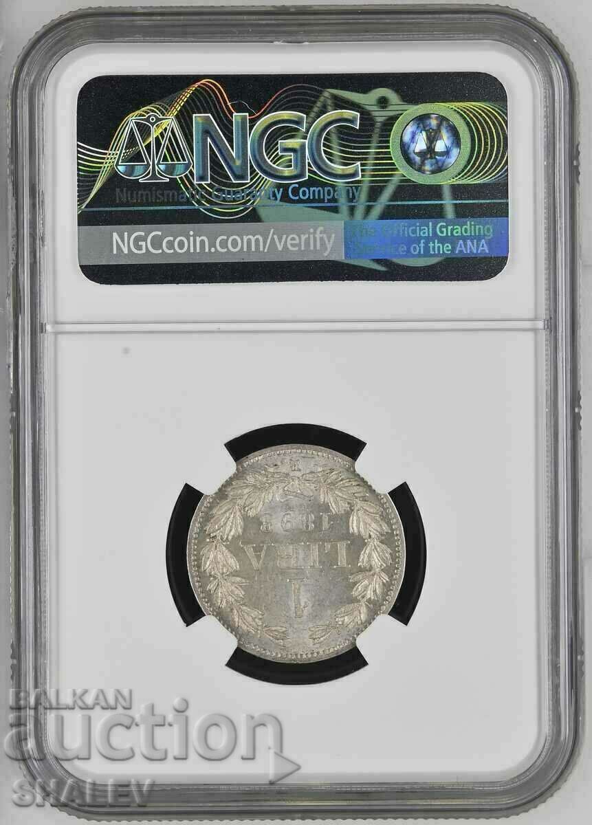 1 liră 1898 San Marino - NGC MS63! cu preț € 398.89 | 780.16 BGN