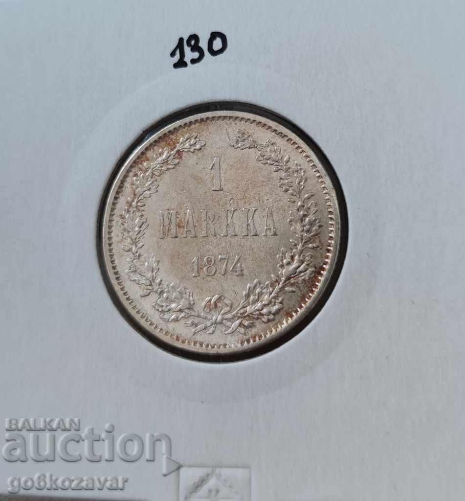 Финландия ( Русия) 1 марка 1874г Сребро! с цена € 39.00 | 76.28 лв.