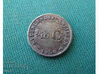 Ολλανδικές Αντίλλες 1/10 Guilder 1956 Silver Rare