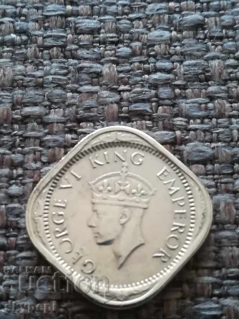 1/2 ANNA 1943 British India with price 85.00 BGN | € 43.46 1/2 ANNA 1943 British India with price 85.00 BGN | € 43.46