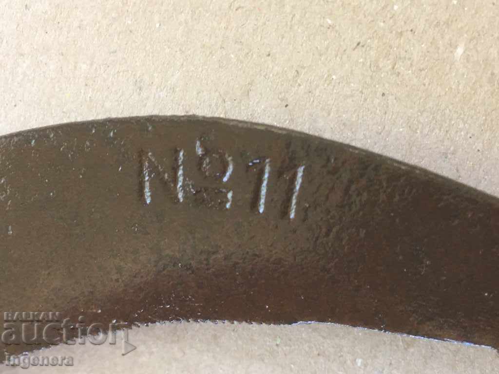 Auction SICKLE GERMAN FORGED TOOL BLADE KOSER AUSTRIA MARKED Auction SICKLE GERMAN FORGED TOOL BLADE KOSER AUSTRIA MARKED