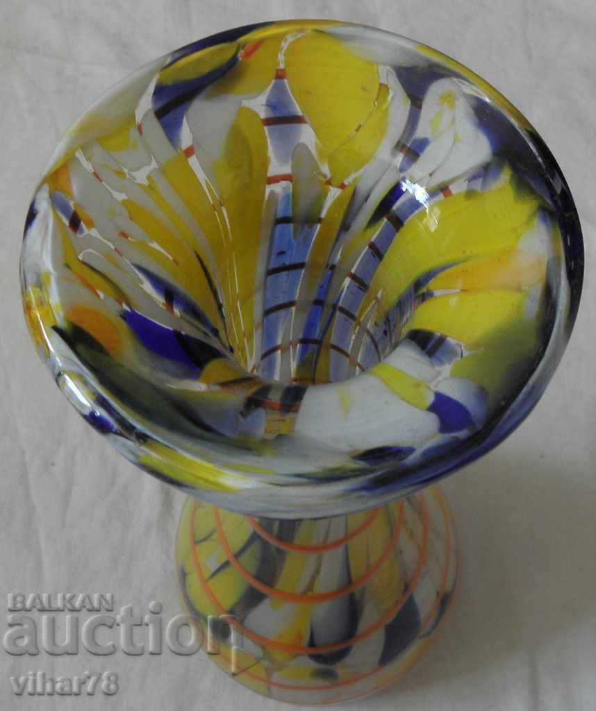 OLD MORANO CRYSTAL GLASS VASE with price 249.99 BGN | € 127.82