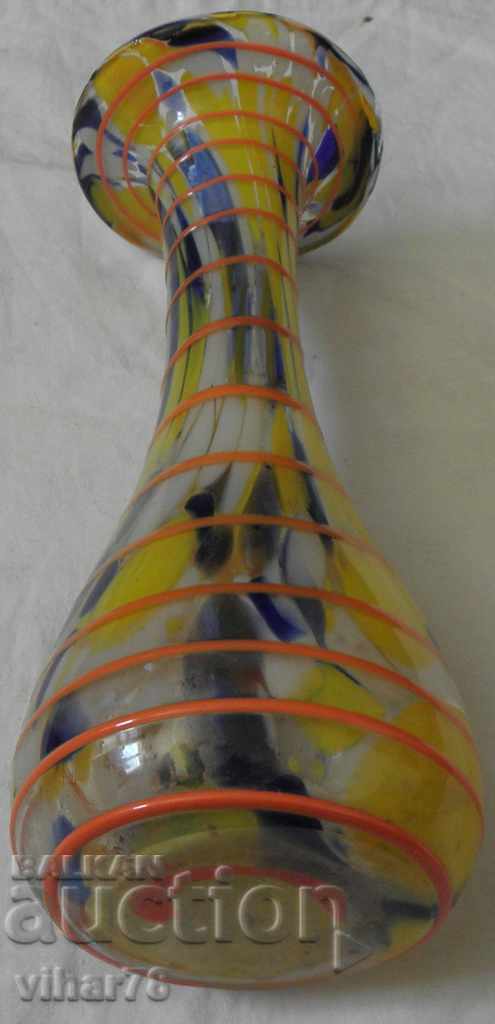 OLD MORANO CRYSTAL GLASS VASE - 5