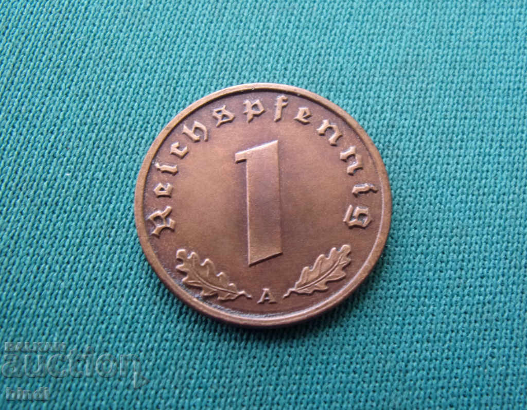 Germania III Reich 1 Pfennig 1939 A Rare cu preț € 2.27 | 4.44 BGN