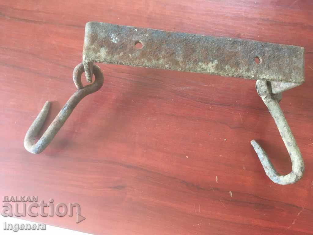 Auction  BUTCHER HOOK DOUBLE METAL TOOL