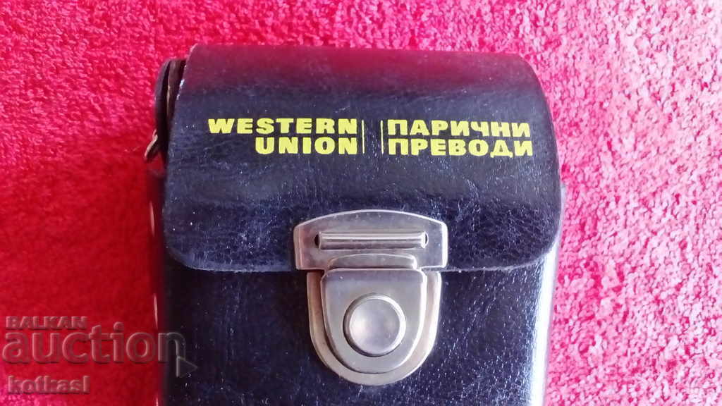 Old leather company bag wallet OBBanka WUNION with price 16.00 BGN | € 8.18 Old leather company bag wallet OBBanka WUNION with price 16.00 BGN | € 8.18