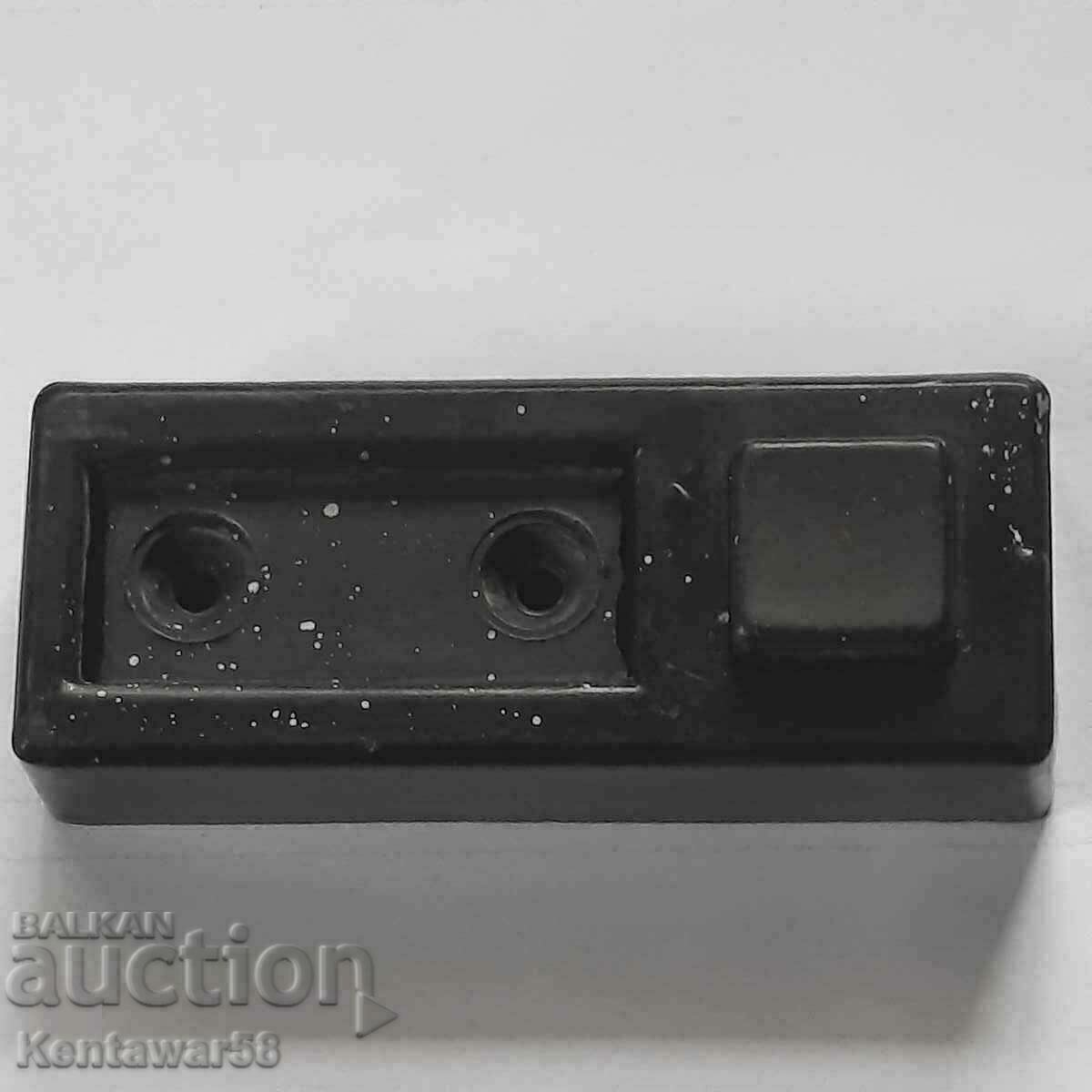 Bakelite bell button. Bakelite bell button.