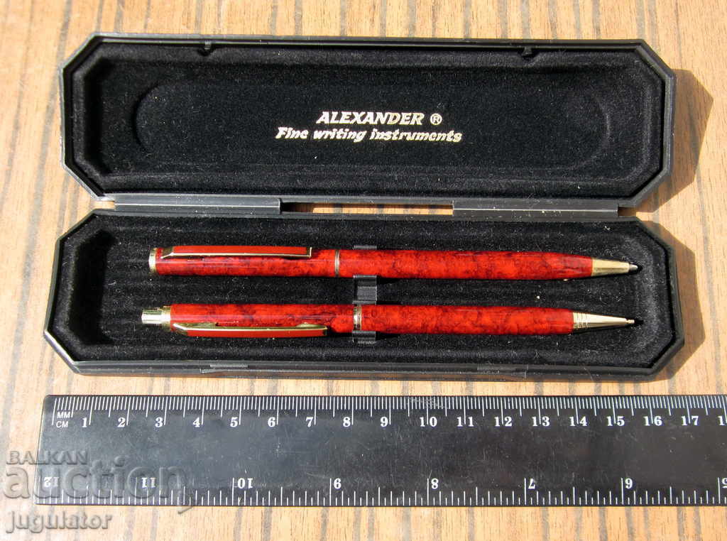 ALEXANDER gold-plated mechanical pencil and ballpoint pen set - 5