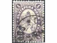 Клеймована марка Голям лъв 1 стотинка 1896