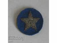 Old aviator pilot tinsel pentacle symbol of uniform