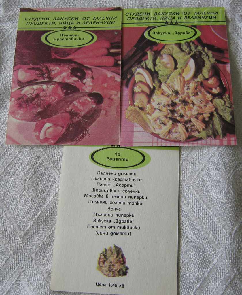 Delivery of COLD BREAKFASTS ALBUM PHOTOS WITH RECIPES 1989