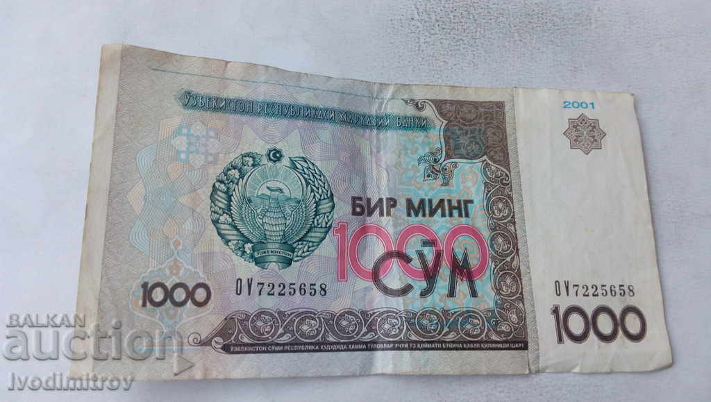 Ουζμπεκιστάν 1000 manat 2001