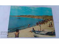 Пощенска картичка Равда Плажът на пионерския лагер