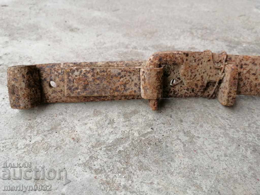 Old locking hook lock hook wrought iron latch - 7 Old locking hook lock hook wrought iron latch - 7