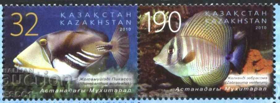 Mărci pure Fauna Pești 2010 din Kazahstan